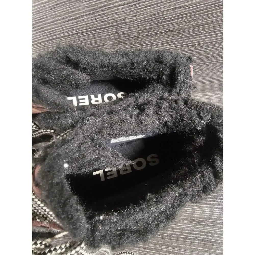 Sorel Out N About Plus Women’s 7 Gray Felt Duck Boots Waterproof NL3973-628